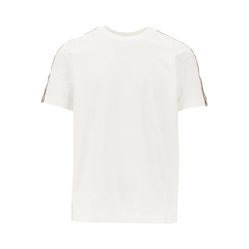 BURBERRY T-shirt with Check trimmings