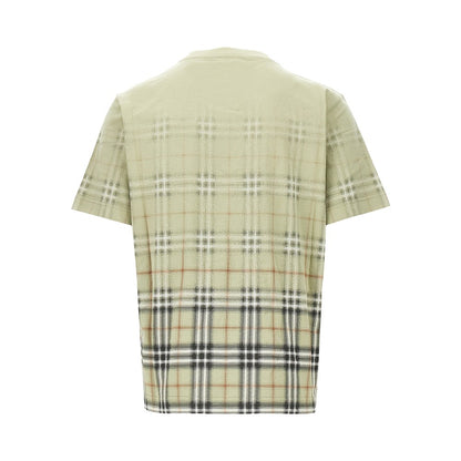 BURBERRY Cotton T-shirt with faded Check motif