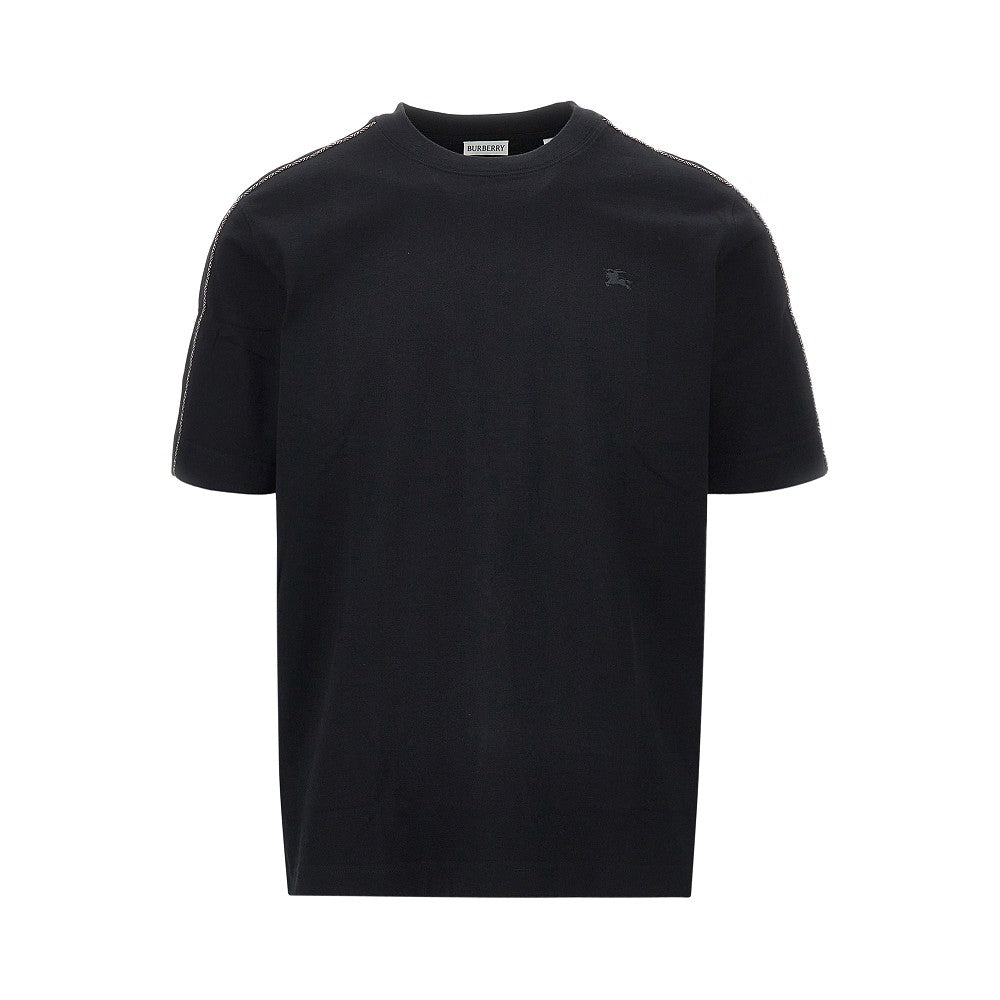 BURBERRY T-shirt con profili Check
