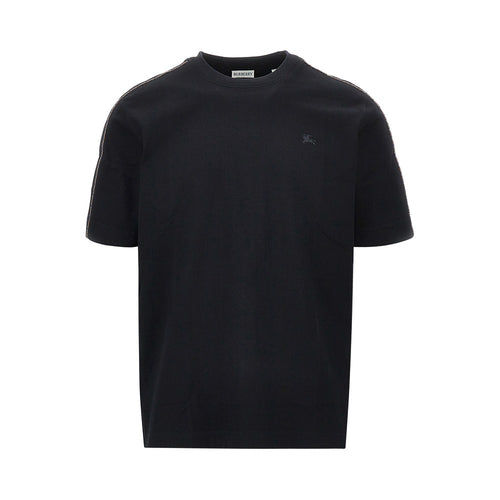 BURBERRY T-shirt con profili Check