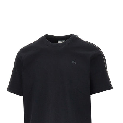BURBERRY T-shirt con profili Check