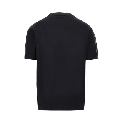 BURBERRY T-shirt con profili Check