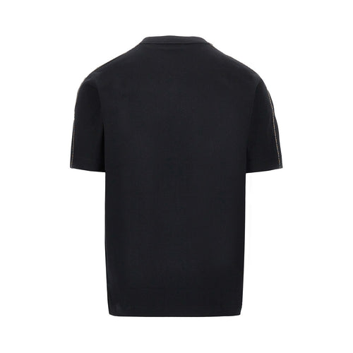 BURBERRY T-shirt con profili Check