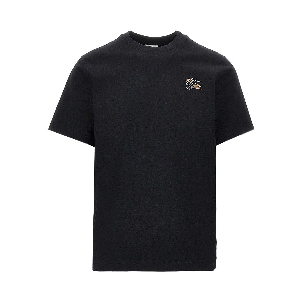 BURBERRY Flocked EKD motif T-shirt