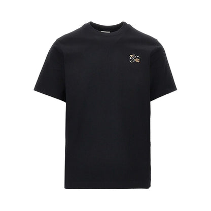 BURBERRY Flocked EKD motif T-shirt