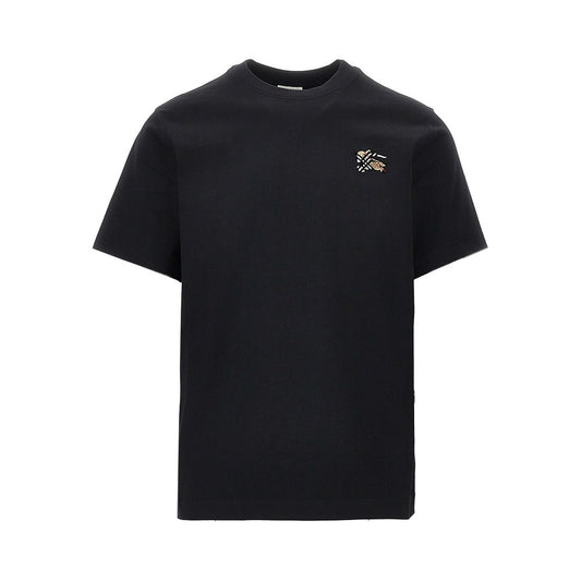 BURBERRY Flocked EKD motif T-shirt