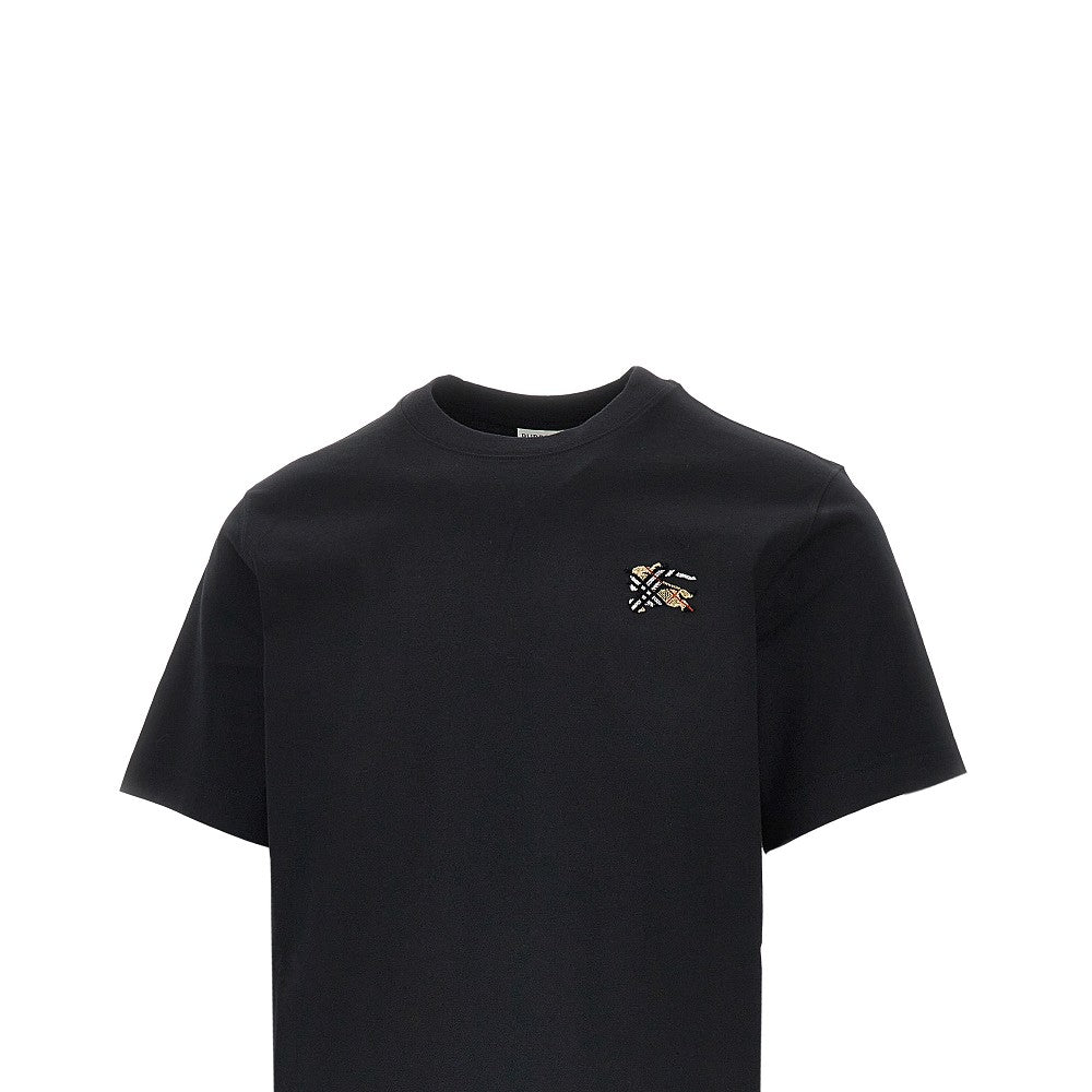 BURBERRY Flocked EKD motif T-shirt