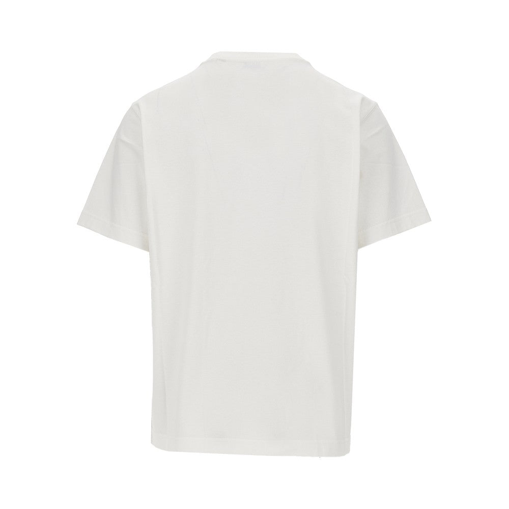BURBERRY Flocked EKD motif T-shirt