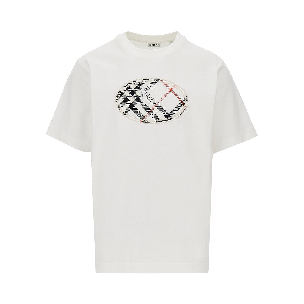 BURBERRY Knight Stamp' embroidery T-shirt