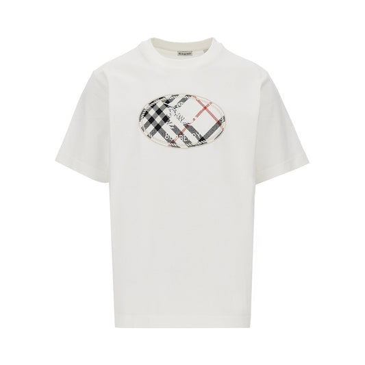 BURBERRY Knight Stamp' embroidery T-shirt