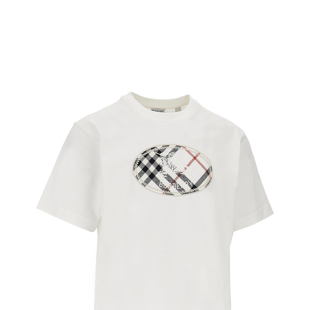 BURBERRY Knight Stamp' embroidery T-shirt