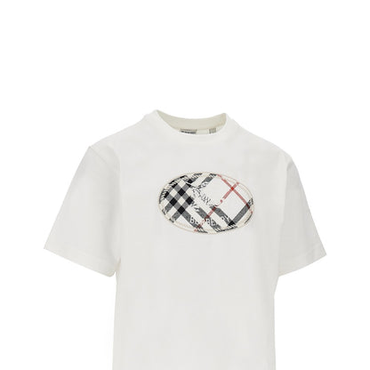 BURBERRY Knight Stamp' embroidery T-shirt