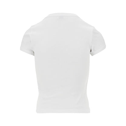 SAINT LAURENT Cassandre embroidery jersey T-shirt