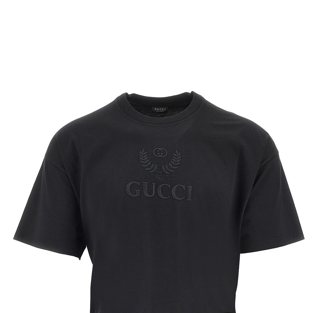 GUCCI Gucci crest embroidery T-shirt