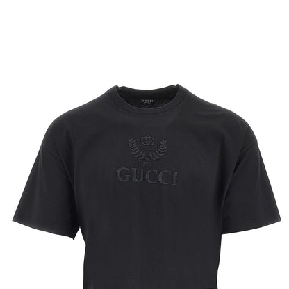 GUCCI Gucci crest embroidery T-shirt