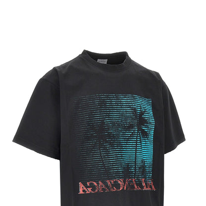 BALENCIAGA Front print oversized T-shirt