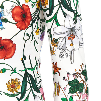 Gucci Floral print nylon jersey top