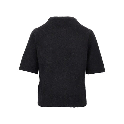 Ganni Wool-blend knitted top