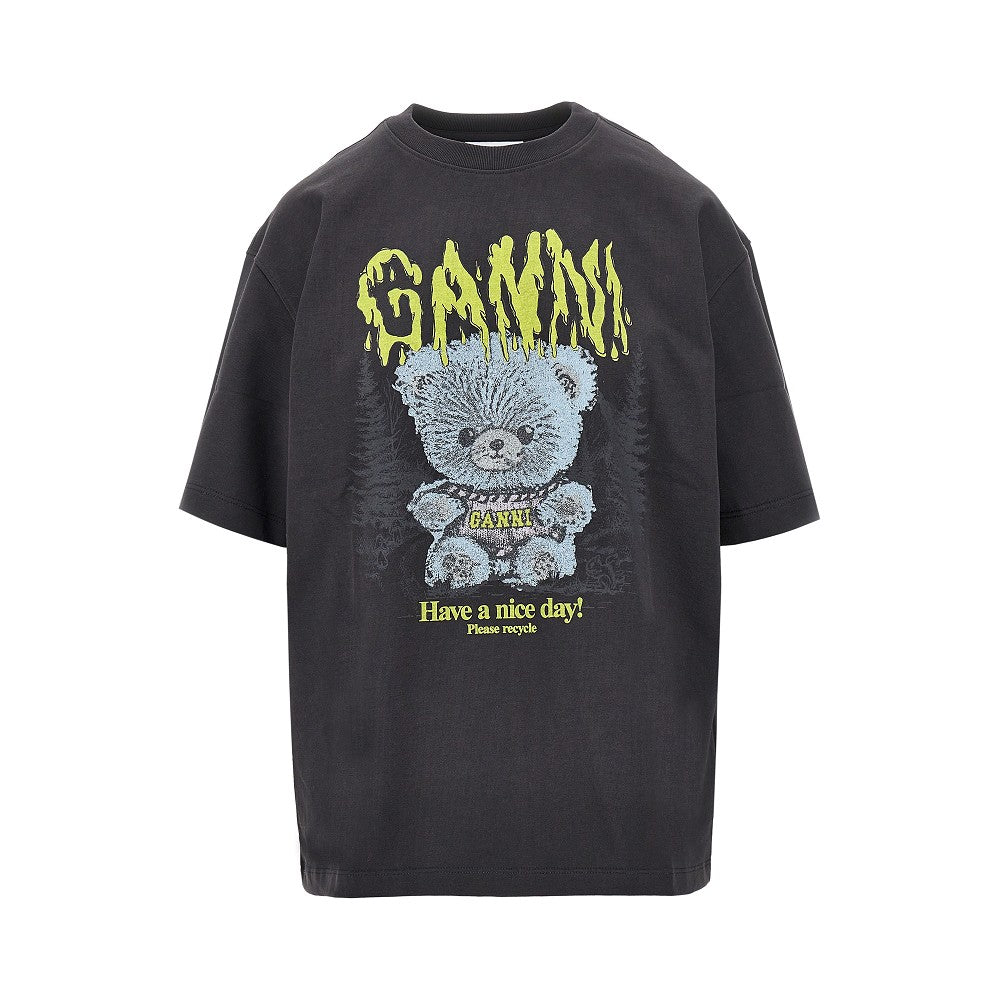 Ganni 'Forest Teddy' print Relaxed Fit T-shirt