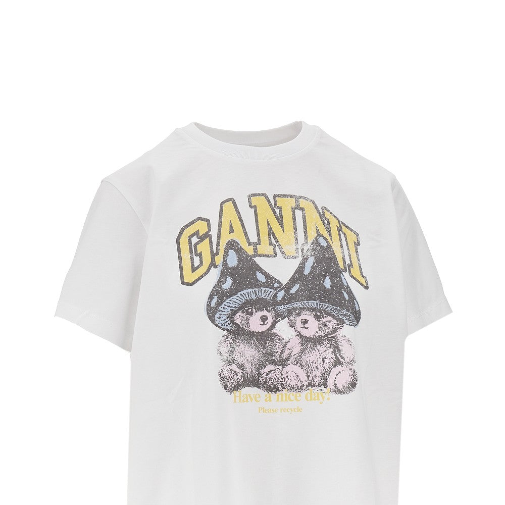 Ganni 'Mushroom Teddy' print T-shirt