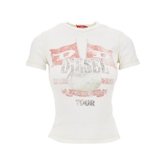 DIESEL Marsy' ribbed cotton T-shirt