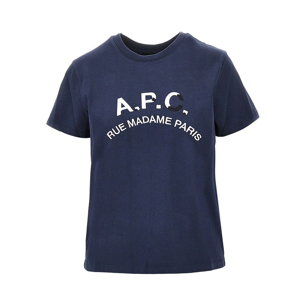 A.P.C. Vintage effect logo embroidery T-shirt