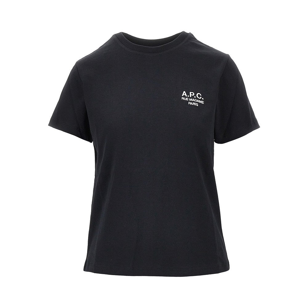 A.P.C. Jersey T-shirt with logo embroidery