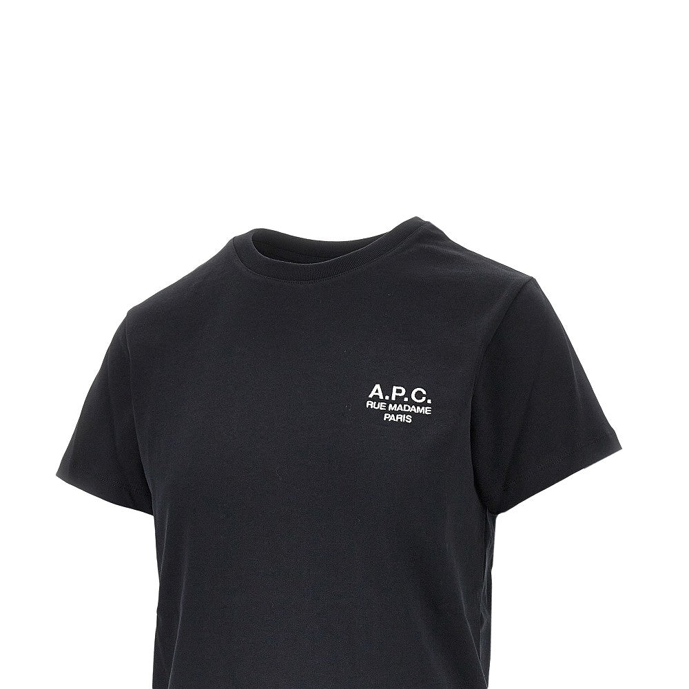 A.P.C. Jersey T-shirt with logo embroidery