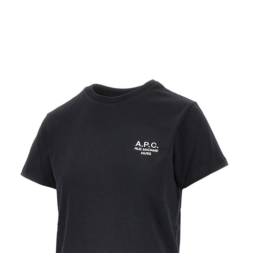 A.P.C. Jersey T-shirt with logo embroidery