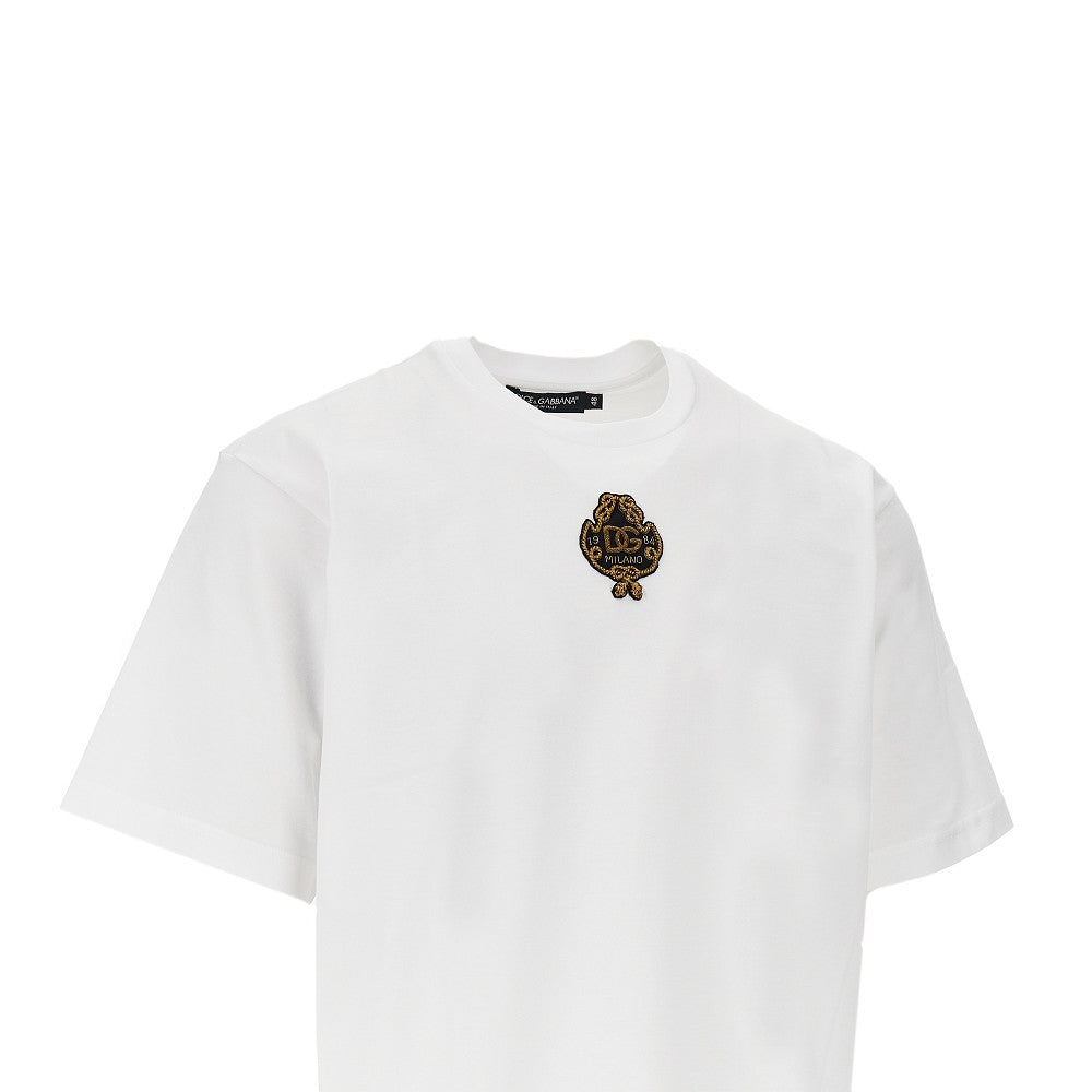 DOLCE&GABBANA Embroidered patch Boxy T-shirt