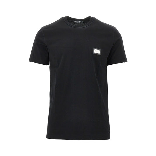 DOLCE&GABBANA Logo plate T-shirt