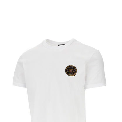 DOLCE&GABBANA Embroidered patch T-shirt