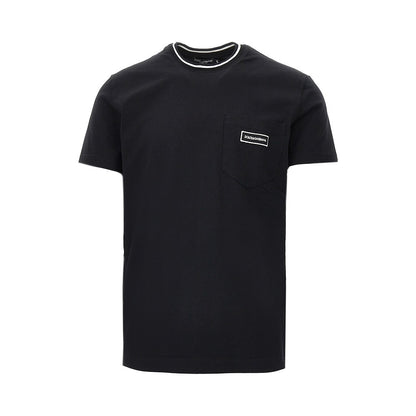 DOLCE&GABBANA T-shirt with pocket and logo patch