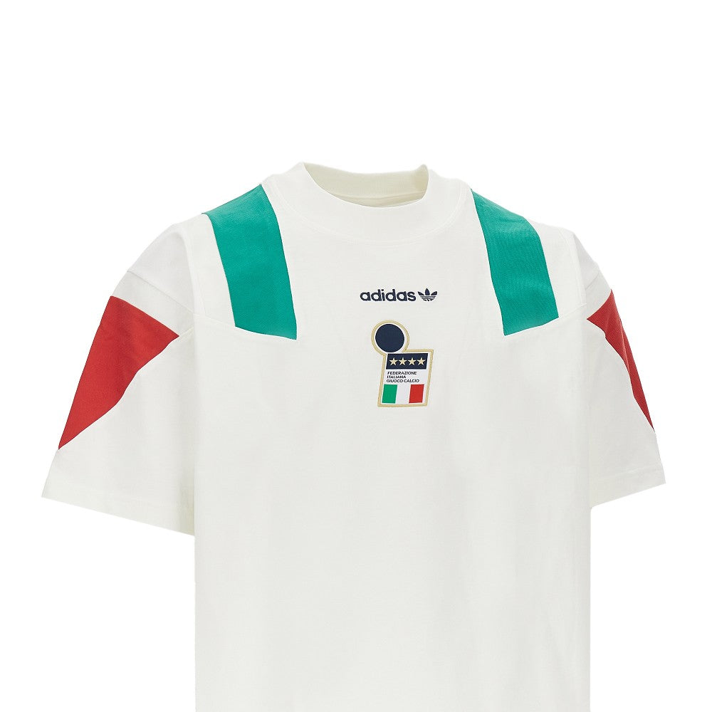 ADIDAS ORIGINALS Cotton jersey 'FIGC EQT' T-shirt