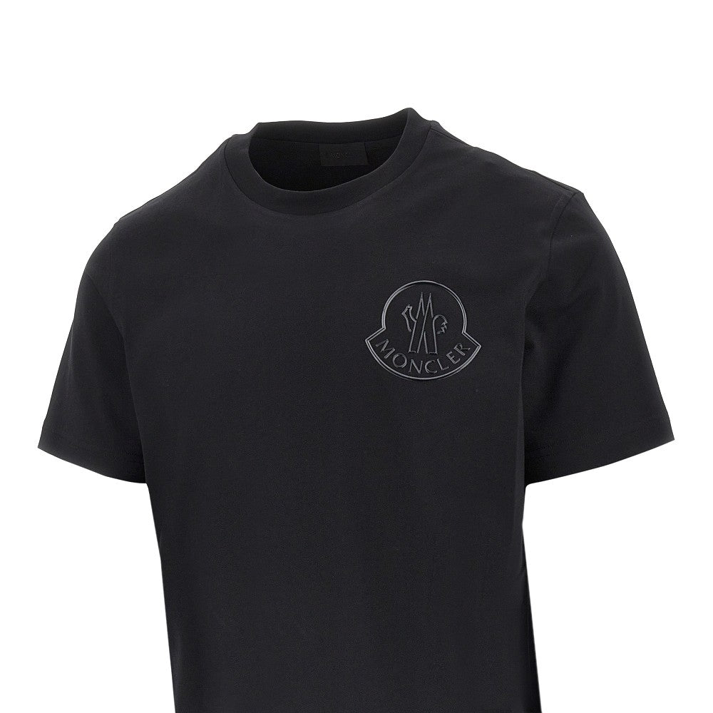 MONCLER Rubberized logo T-shirt