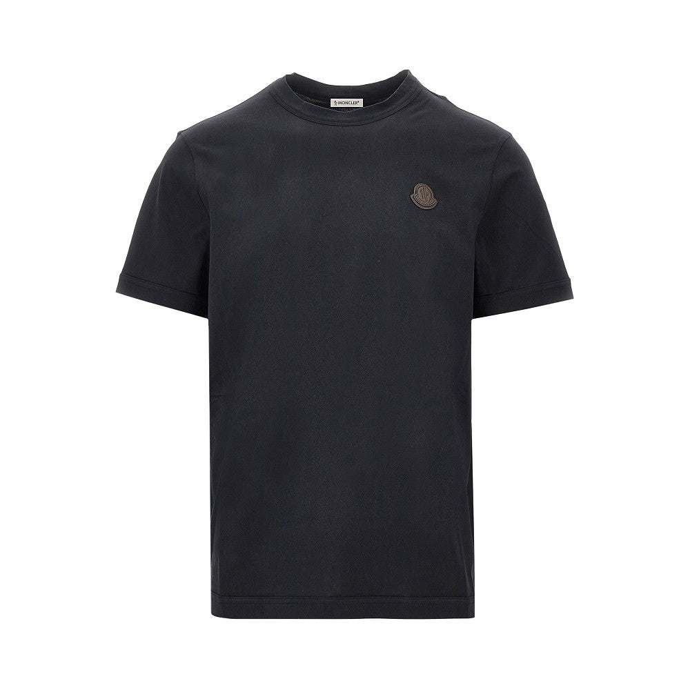 MONCLER Cotton jersey T-shirt with logo patch