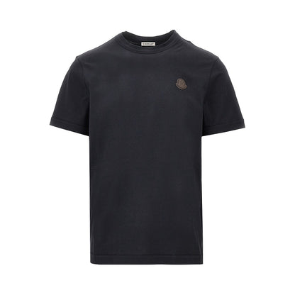 MONCLER Cotton jersey T-shirt with logo patch
