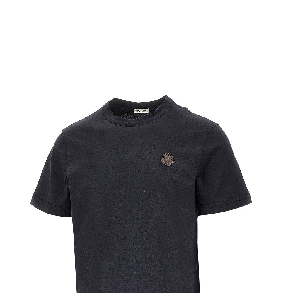 MONCLER Cotton jersey T-shirt with logo patch
