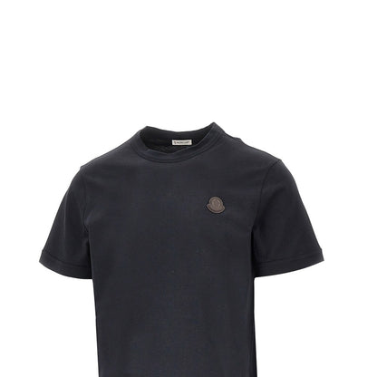 MONCLER Cotton jersey T-shirt with logo patch