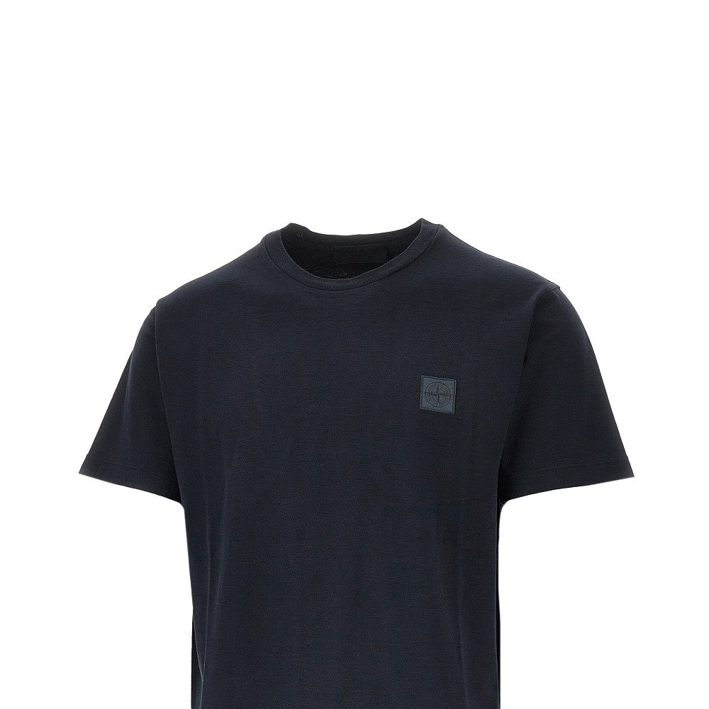 STONE ISLAND Logo patch organic cotton T-shirt