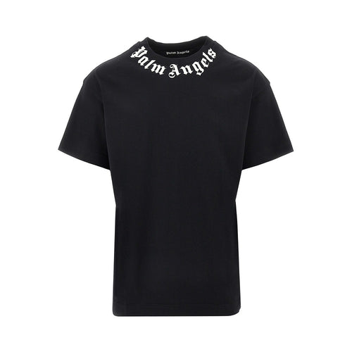 Palm Angels Neck logo print T-shirt