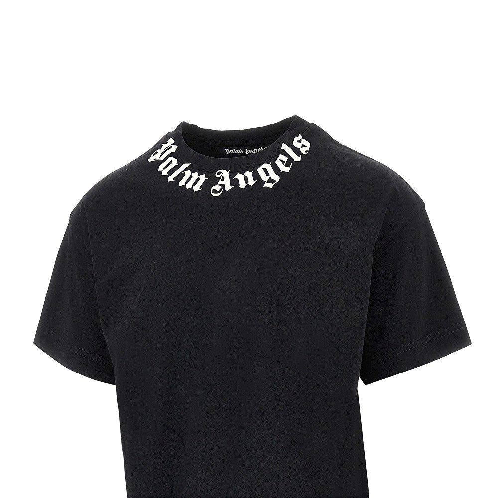 Palm Angels Neck logo print T-shirt