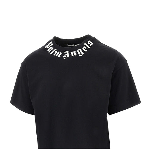Palm Angels Neck logo print T-shirt