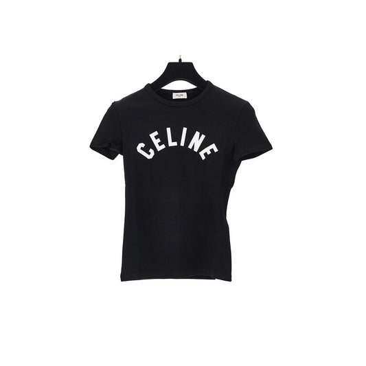 CELINE Logo print stretch jersey T-shirt