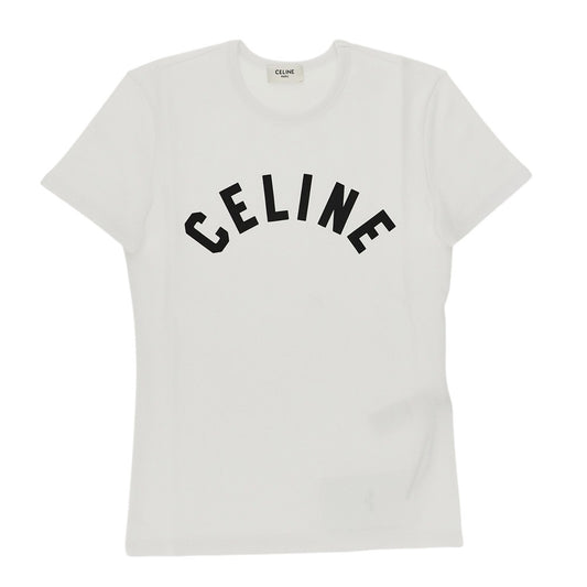 Celine Logo print stretch jersey T-shirt