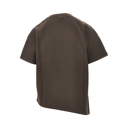 Loewe Anagram embroidery asymmetrical T-shirt