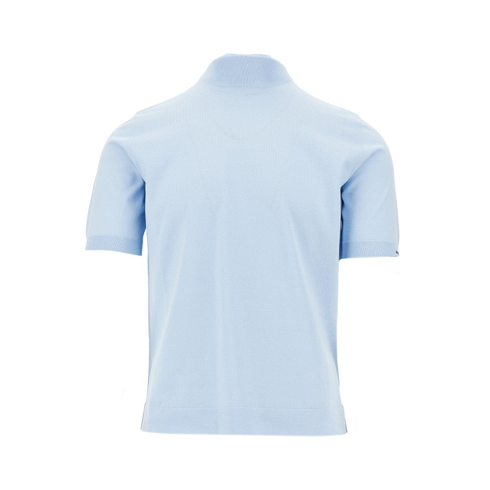 PRADA Cotton knit turtleneck T-shirt