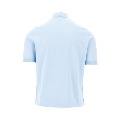 PRADA Cotton knit turtleneck T-shirt