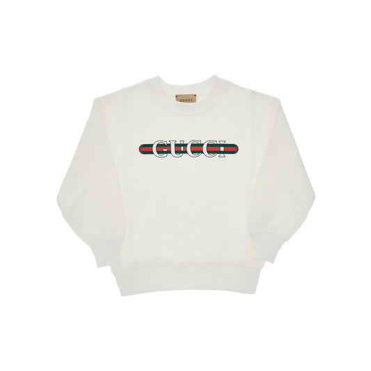 GUCCI Logo print french terry sweatshirt