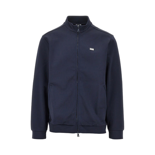 EA7 Full-zip sweatshirt with logo plate